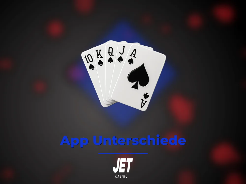 Jet Casino Germany - App Unterschiede